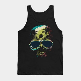 Skull in Paradise Tank Top